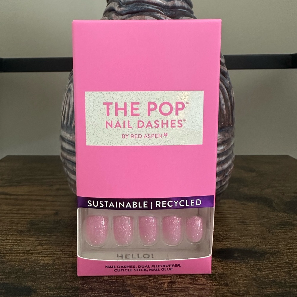 Pink Nail Dashes